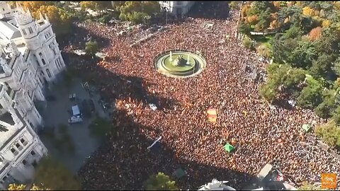 Mass protest against socialist PM Sánchez in Madrid, Spain