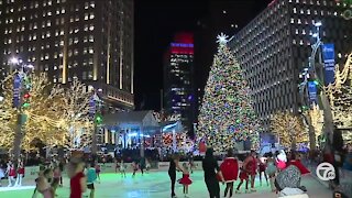 Campus Martius tree officially lit for holiday season