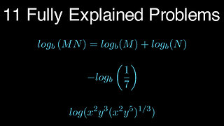 Master Solving Logarithms | 11 Fully Explained Problems #algebra #mathematics