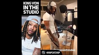 King Von in the Studio