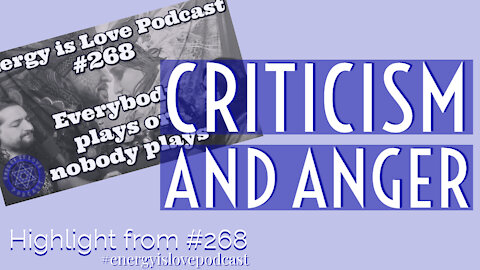 Criticism and anger