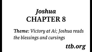 Joshua Chapter 8 (Bible Study)