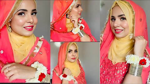 Engagement/Nikkah look with 2 different hijab styles - Faiqa Hassan | [EP-37]