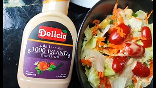 Special Salad with 1000 Island Sauce from Delicio