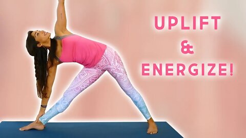 Yoga to Boost Energy & Mood! 15 Minute Yoga Class, Uplift, Energize, Mood Boost, Yoga with Myra