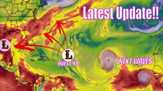 Latest Tropical Update! Invest 97L & Next Wave! - The WeatherMan Plus Weather Channel