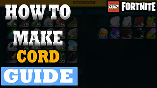 How To Make Cord In LEGO Fortnite