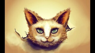 Lil Cat Digital Painting on Krita - #Timelapse #speedpaint #fur