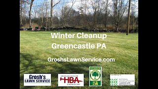 Landscaping Contractor Greencastle PA Winter Cleanup