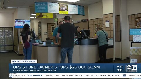 UPS store owner stops $25,000 scam, warns against common scams