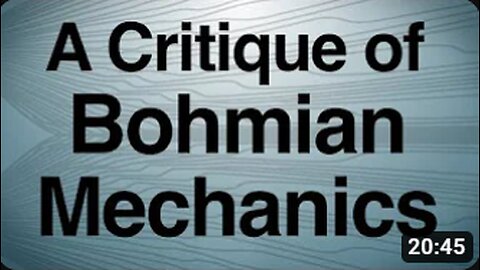 A Critique of Bohmian Mechanics