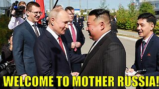 BREAKING! Putin Greets Kim Jong Un On Historic Visit To Russia!