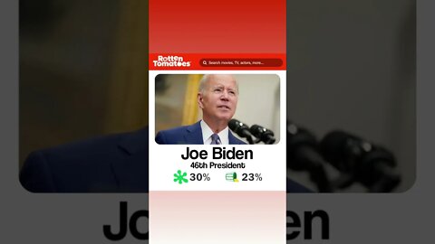 Biden's on Rotten Tomatoes. #rottentomatoes #joebiden #fjb #letsgobrandon #2022