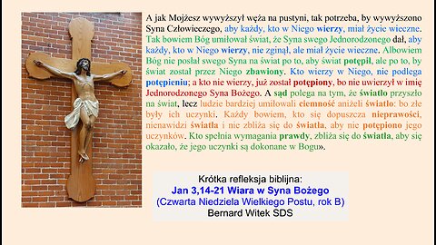 Jan 3,14-21 Wiara w Syna Bożego