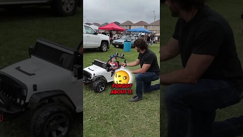 This Baby was Driving the coolest car at the show! #baby #cutebaby #babydrivingvideo