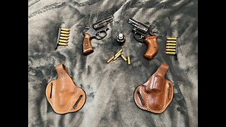 ASMR Twin S&W J-frame carry like it’s 1974 Bianchi Shadow #8 holsters speed strips & speed loader