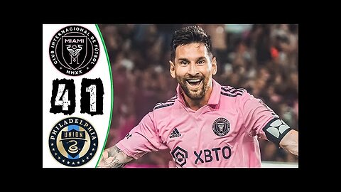 Incredible 30-Yard Goal by Messi | Inter Miami 4-1 Philadelphia 2023 Highlights