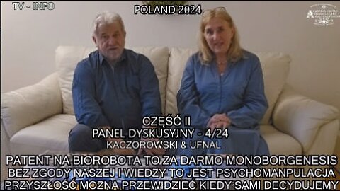 PATENT NA BIOROBOTAB TO ZA DARMO MONOBORGENESIS.BEZ ZGODY NASZEJ I WIEDZY TO JEST PSYCHOMANIPULACJA. PRZYSZŁOŚC MOŻNA PRZEWIDZIEĆ KIEDY SAMI DECYDUJEMY/TV INFO 2024