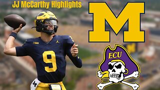 Michigan QB JJ McCarthy Full Game ECU Highlights