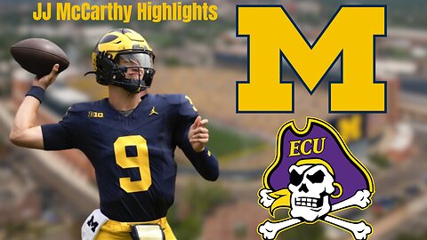 Michigan QB JJ McCarthy Full Game ECU Highlights