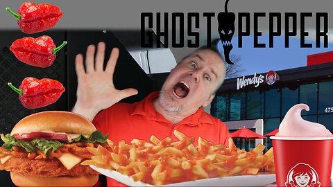 Wendy's NEW Ghost Pepper Chicken Sandwich, Ghost Fries and Strawberry Frosty!