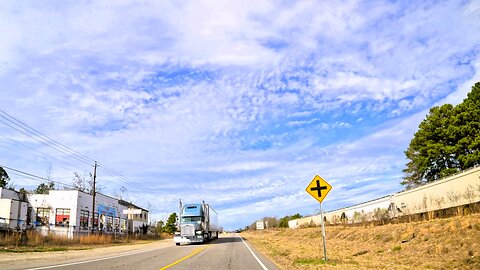 Driving West Through Rural North Carolina (Pembroke & Laurinburg Area)