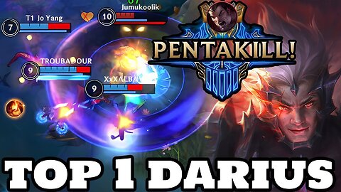 Wild Rift Darius - Top 1 Darius Gameplay "Pentakill" Rank Master
