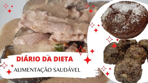 DIÁRIO DA DIETA #4 - ALIMENTAÇÃO SAUDÁVEL- RECEITA DE BOLINHO DE CARNE FIT