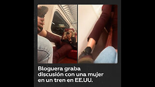 Chica graba incidente con una mujer en tren en EE.UU.