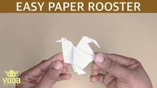 How To Make A Paper Rooster - Easy And Step By Step Tutorial