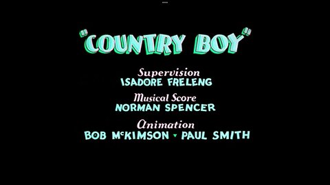 1935, 2-9, Merrie Melodies, Country Boy