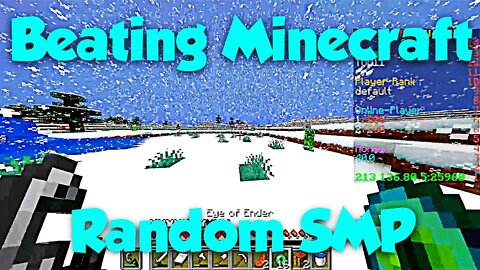 Beating Minecraft On A Random SMP That No One Is On