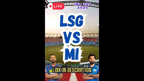 LSGvsMI - BIG MATCH! LIVE STREAMING NOW!