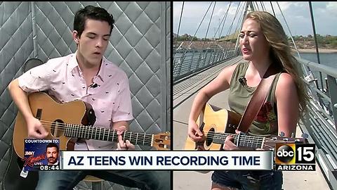 Arizona teens win recording session