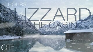 Blizzard at the Cabin 4| Howling wind and blowing snow for Relaxing| Studying| Sleep| Cabin Ambience