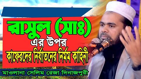 রাসুল (সাঃ) এর উপর নির্যাতন | মাওলানা সেলিম রেজা দিনাজপুরী Mawlana Salim Reja Dinajpuri 01734005613