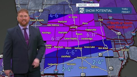 Quiet Thursday with snow and wind poised for Friday