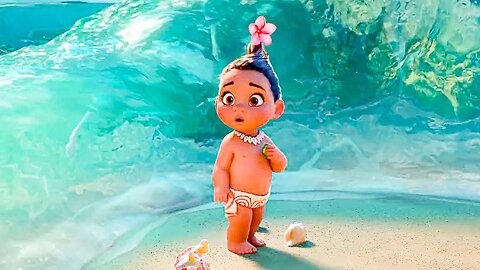 MOANA All Movie Clips - Baby Moana (2016)