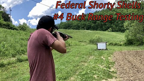 Federal 12 Gauge Mini Shells #4 Buck Range Testing Part 1