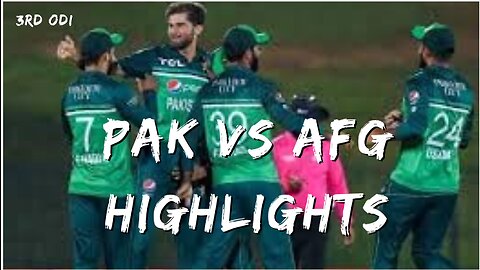 PAK vs Afg 3rd ODI 2023 Highlights | Pak vs Afg Match 2023