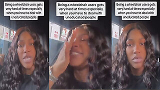 Woman In A Wheelchair Can't Get Help at The Gas Station