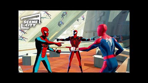 Miles Escapes the Spiders I Spider-Man: Across The Spider-Verse (Shameik Moore, Jake Johnson)