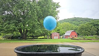 Slow Motion Basket Ball Drop / Splash