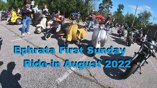 Motorcycle ride to Ephrata First Sunday Ride in - August 2022.