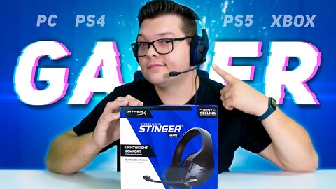 Hyper X Cloud Stinger Core - Headset GAMER para PS4/PS5/XBOX e Nintendo Switch!