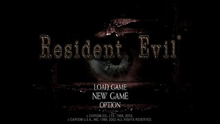 Resident Evil (Nintendo Gamecube, 2001): New Game Start as Jill Presentation