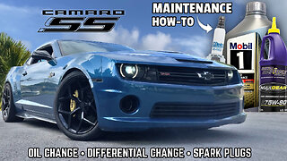 5th Gen Camaro SS Routine Maintenance: Spark Plugs Replacement, Oil and Differential Fluid Change!