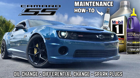 5th Gen Camaro SS Routine Maintenance: Spark Plugs Replacement, Oil and Differential Fluid Change!