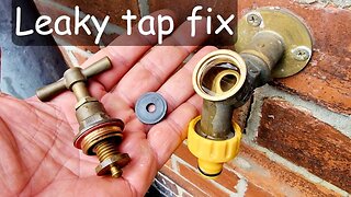 How To Replace An Outside Tap Washer In Just 1 Minute!