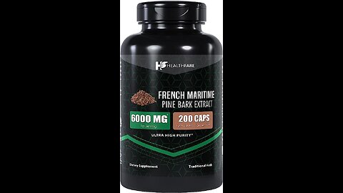 French Maritime Pine Bark Extract!